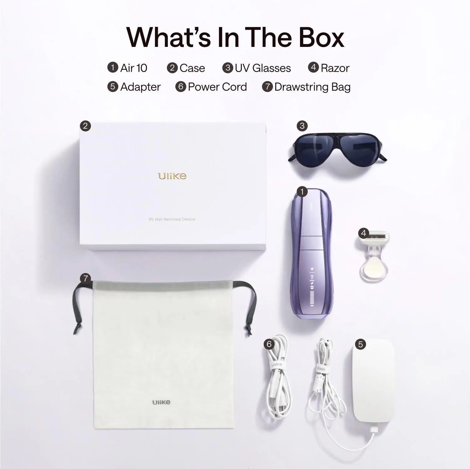 Ulike Air 10 IPL Laser Hair Remover - Epilator with Ice-Cooling Contact, Dual Lights, Skin Sensor & SHR Mode for Comfortable Effective Results